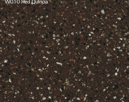 Искусственный камень LG Hi Macs W10 Red Quinoa: фото