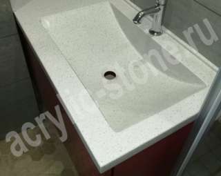 Фото Столешница для ванной из искусственного камня с раковиной SHIP 470330
