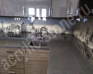 Фото Столешница для кухни из искусственного камня с литой мойкой LG HI-MACS