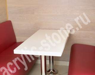 Фото Прямоугольные столы из искусственного камня для кафе