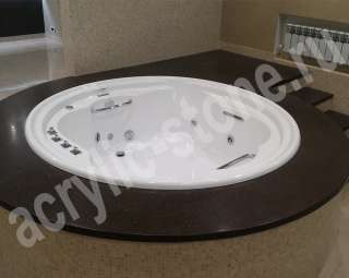 Фото Подиум для ванной из искусственного камня