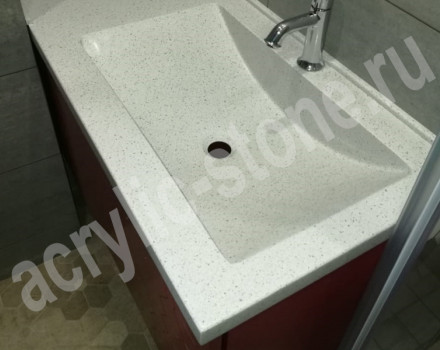 Столешница для ванной из искусственного камня с раковиной SHIP 470330: фото