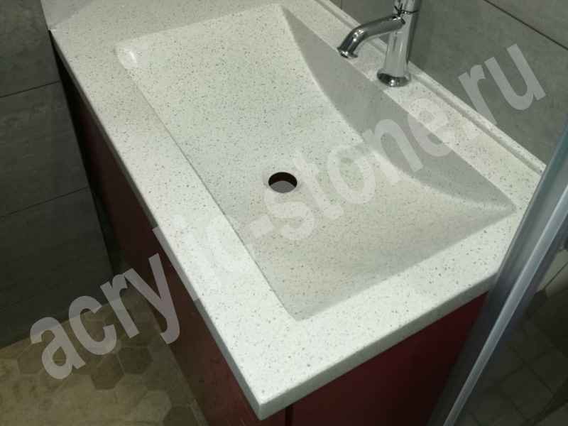 Столешница для ванной из искусственного камня с раковиной SHIP 470330: фото