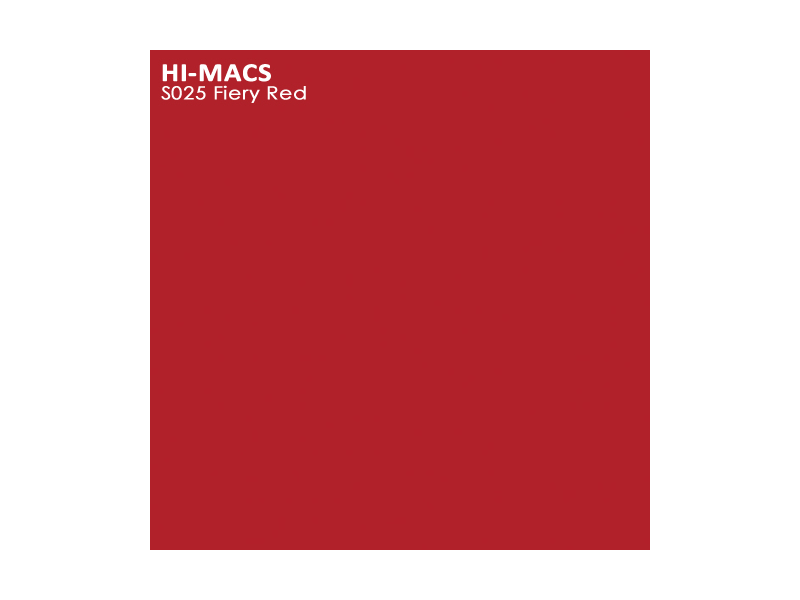 Искусственный камень LG Hi Macs S025 Fiery Red: фото